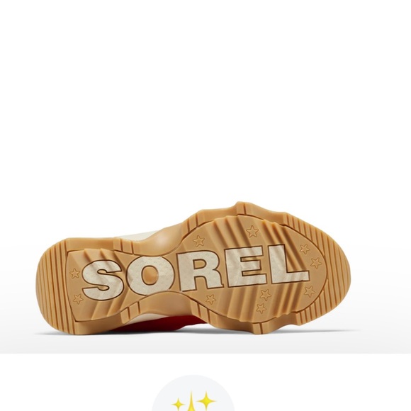 Sorel Women Orange Waterproof Kinetic Impact Bootie size 7 NWT zipper front puff - Picture 9 of 9